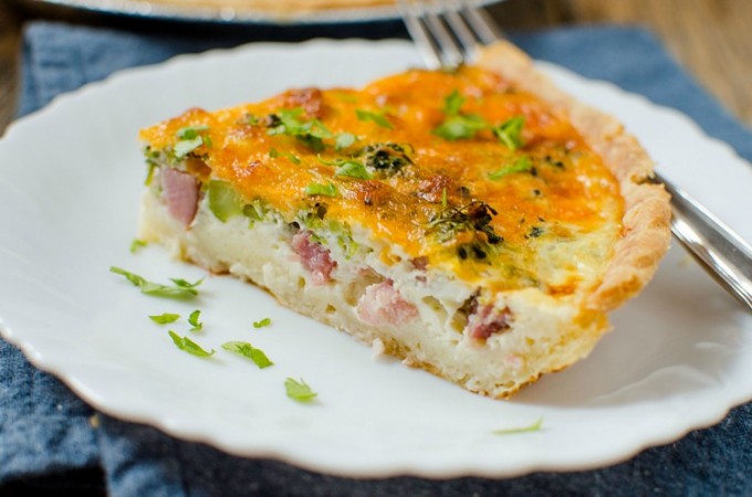 Ham and Broccoli Quiche Recipe