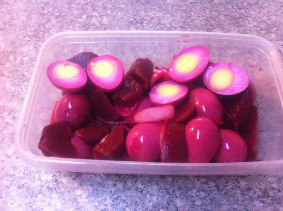 red beet eggs Midlife Healthy Living