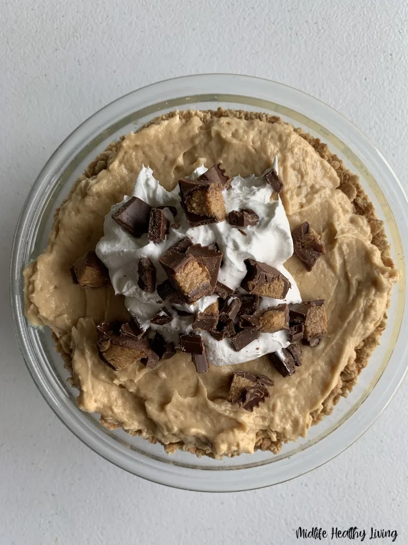 A top down look at the finished parfait ready to be enjoyed.
