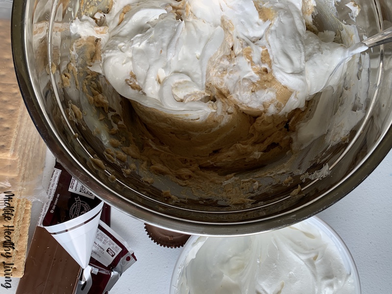 Pudding being whipped up.