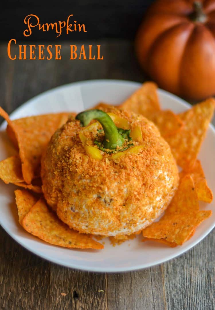 Here's an easy & unique recipe for your next #Halloween or Thanksgiving Party! Pumpkin Cheese Ball