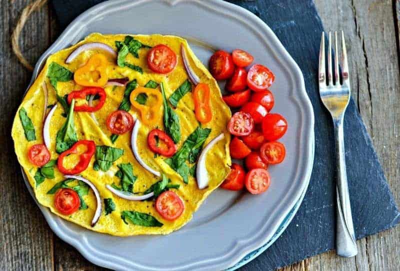 Easy Dinner Idea Veggie Omelet Recipe