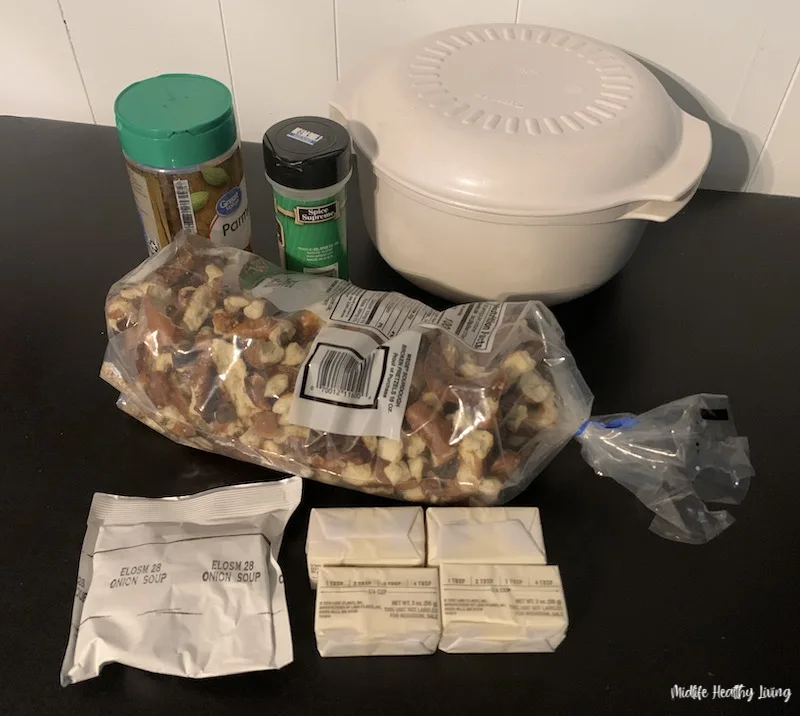 ingredients needed to make no bake seasoned pretzels