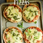 English muffin pizza is a quick easy lunch that is low in Weight Watchers points plus you can add and create what ever combinations you want.