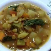 Weight Watcher Crock Pot Vegetable Lentil Soup