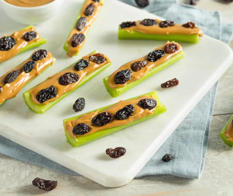 Ants on a log.