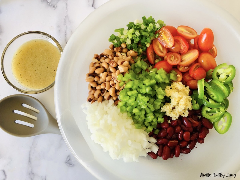 ingredients in a bowl ready to be mixed. 