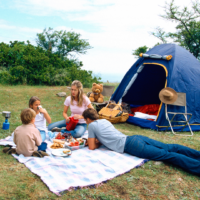 Featured image showing the tent for camping with all the things not to forget when tent camping.
