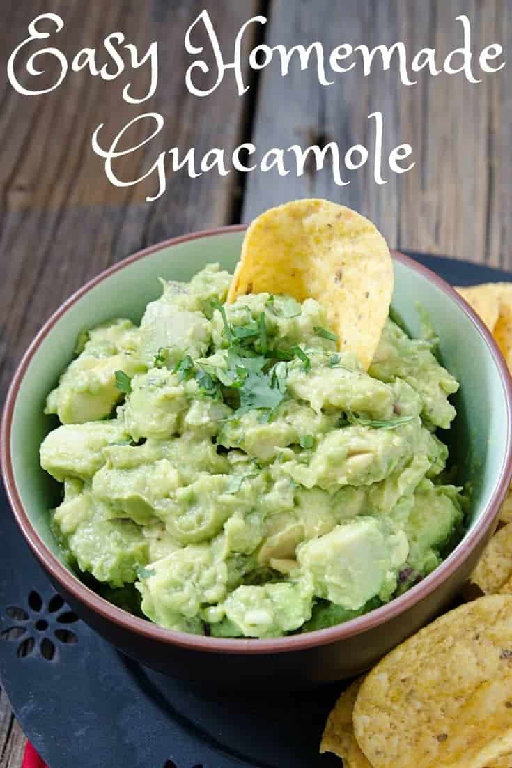 Homemade Guacamole is an easy to make recipe that is low in points and packed with added nutritional value. Fruit, veggie, who cares! Avocados are delicious