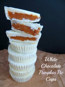 White Chocolate Pumpkin Pie Cups