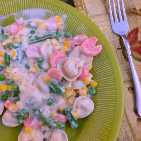 Easy Creamy Vegetable Tortellini Recipe