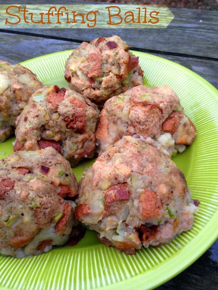 Stuffing Balls are one of my favorite parts of the Thanksgiving meal. They are easy to make and taste great! 