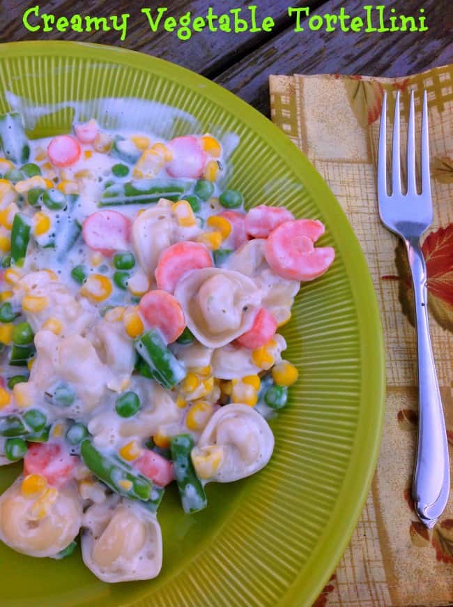 Easy Creamy Vegetable Tortellini Recipe