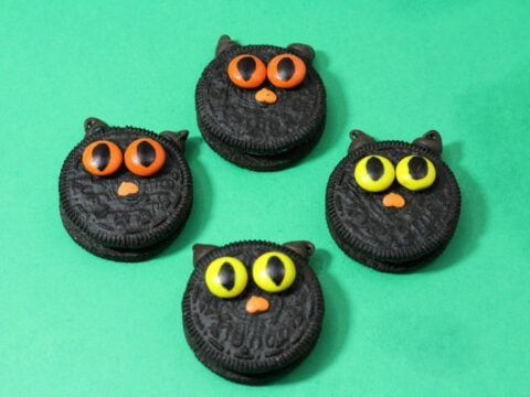 Black Cat Halloween Cookies