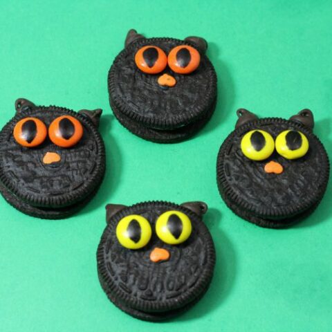 Black Cat Halloween Cookies