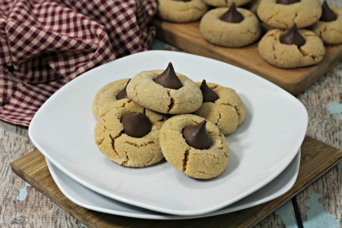 Peanut Butter Blossom Christmas Cookies