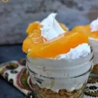 Peach No Bake Cheesecake Dessert