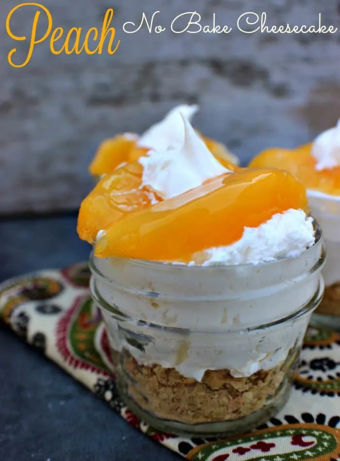 Peach No Bake Cheesecake