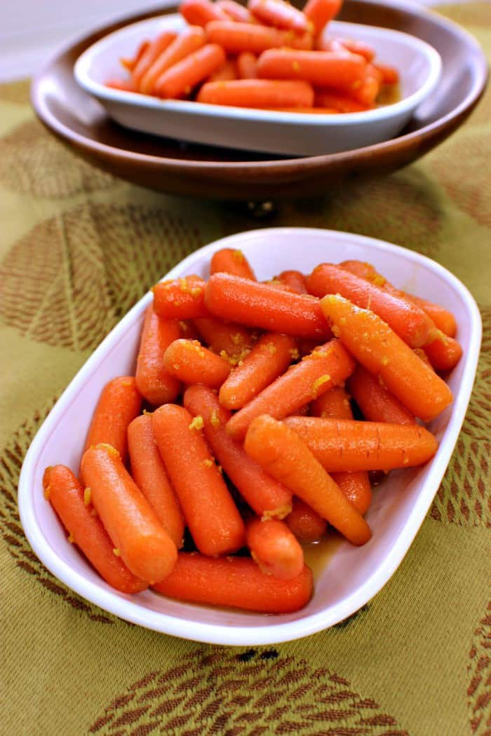 Orange Glazed Carrots the perfect side dish for ham, beef or pork.