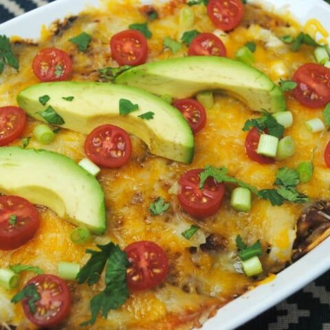 Easy Beef Enchilada Casserole