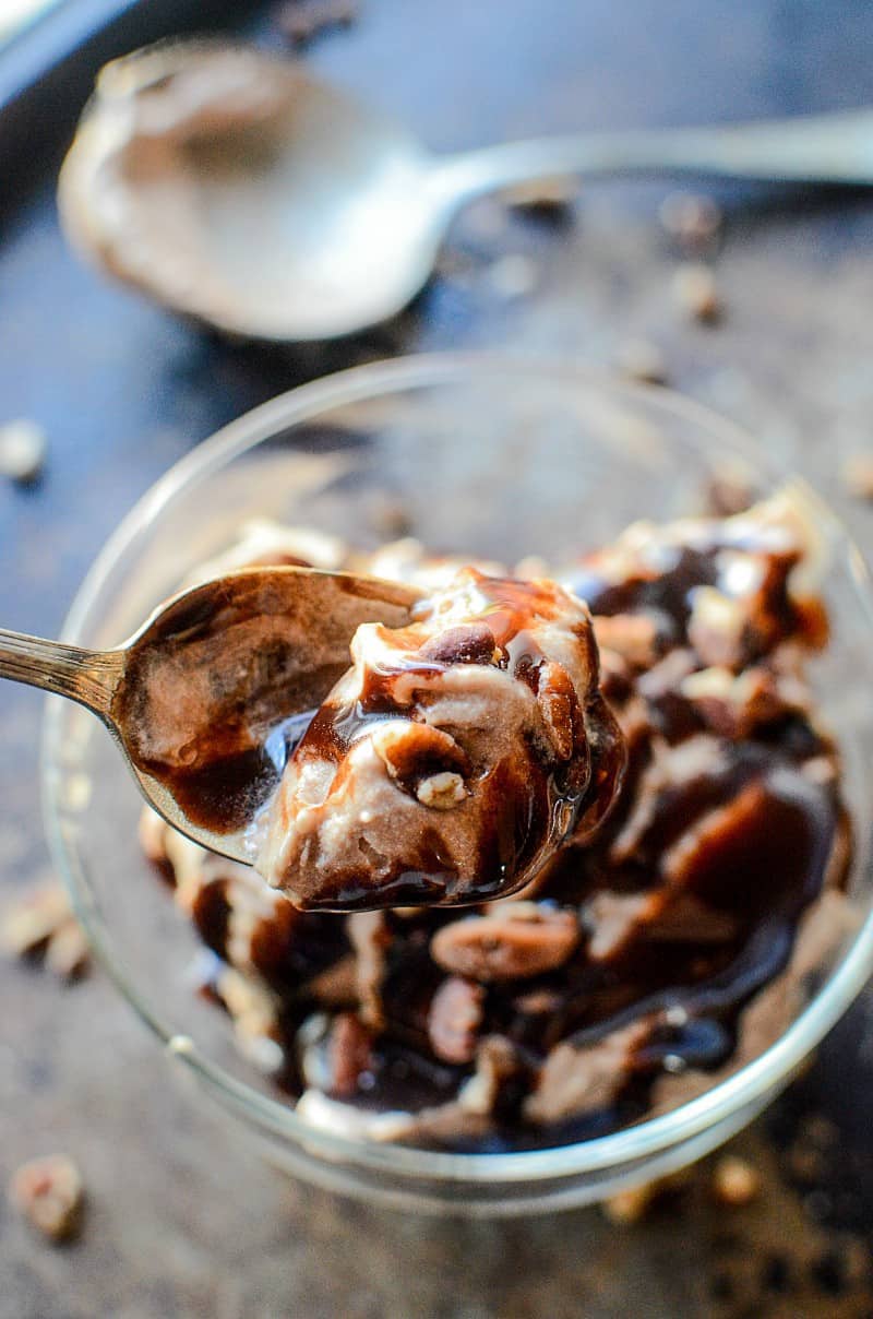 Chocolate Peanut Butter Banana Ice Cream just2sisters.com