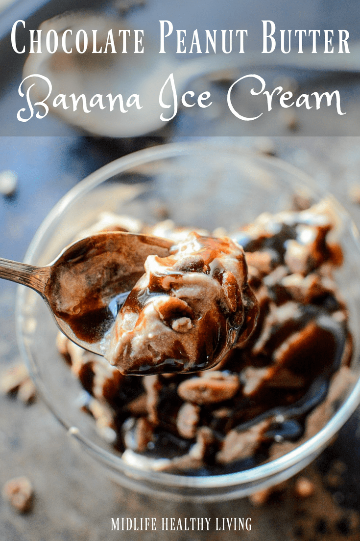 Chocolate Peanut Butter Banana Ice Cream