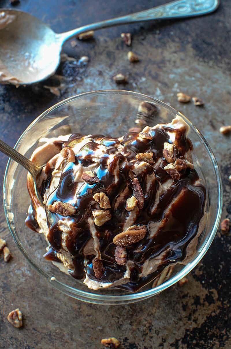 Chocolate Peanut Butter Banana Ice Cream just2sisters.com