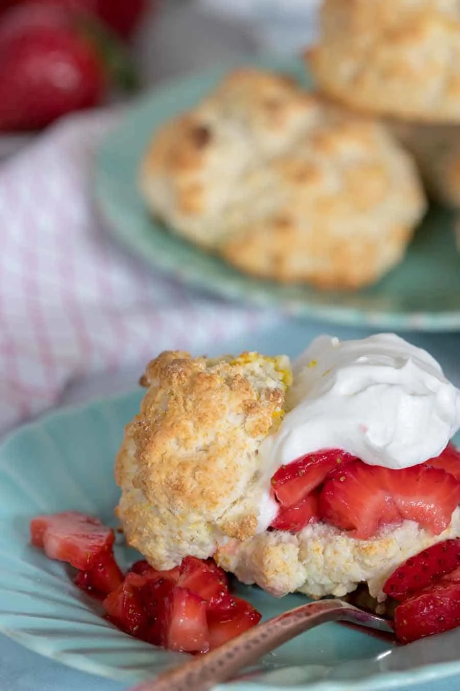 Is there anything more delicious than homemade strawberry shortcake?! I've lightened up this classic and tasty dessert to make it Weight Watchers friendly! I love making all of my favorite recipes a little more healthy. This one in particular is a delicious treat (and one of my person favorites)! 