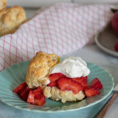 Is there anything more delicious than homemade strawberry shortcake?! I've lightened up this classic and tasty dessert to make it Weight Watchers friendly! I love making all of my favorite recipes a little more healthy. This one in particular is a delicious treat (and one of my person favorites)! 