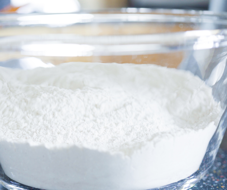 dry ingredients for homemade waffles