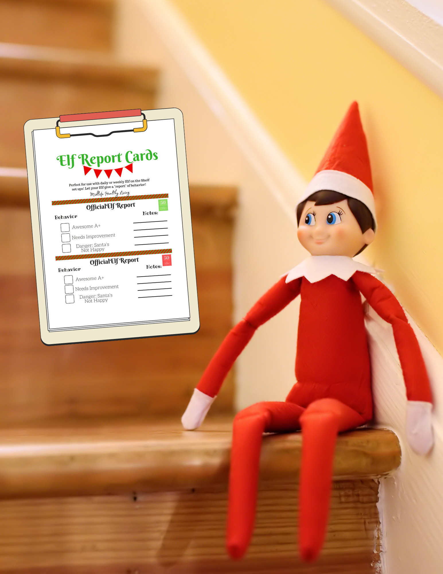 Elf on the Shelf Report Card Printable