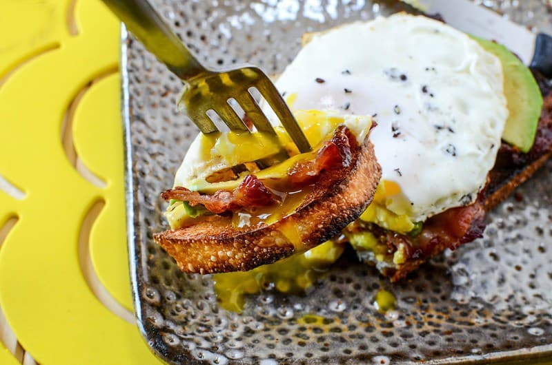 Bacon Egg and Avocado Toast Recipe