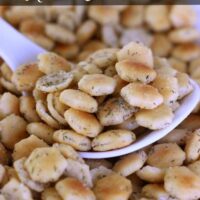 No Bake Ranch Oyster Crackers
