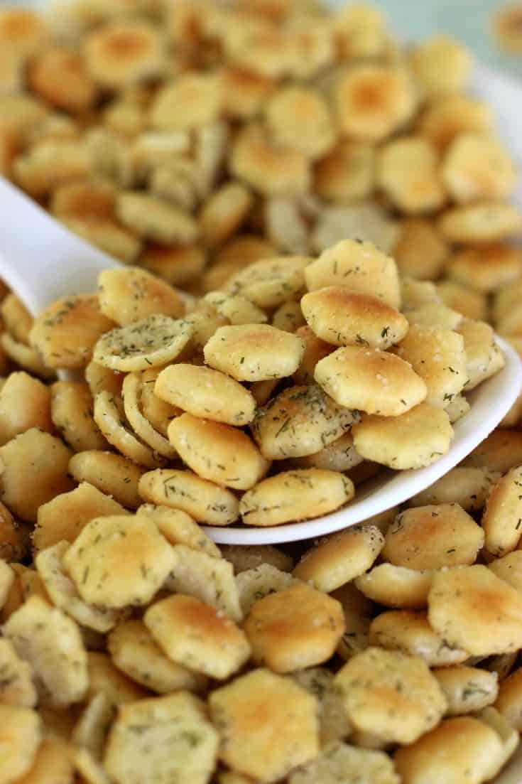 No Bake Ranch Oyster Crackers Recipe