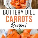 Need a flavorful side dish for your next big meal? You can't go wrong with these Buttery Dill Carrots. They are a little more than the regular buttered carrots you may be used to making.
