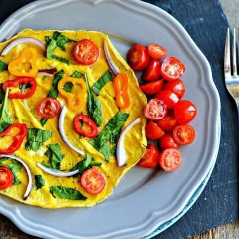 Easy Dinner Veggie Omelet Recipe