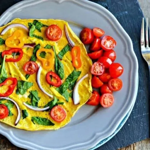 Easy Dinner Veggie Omelet Recipe