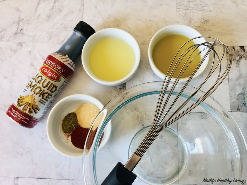 ingredients for making marinade for Brussels sprouts