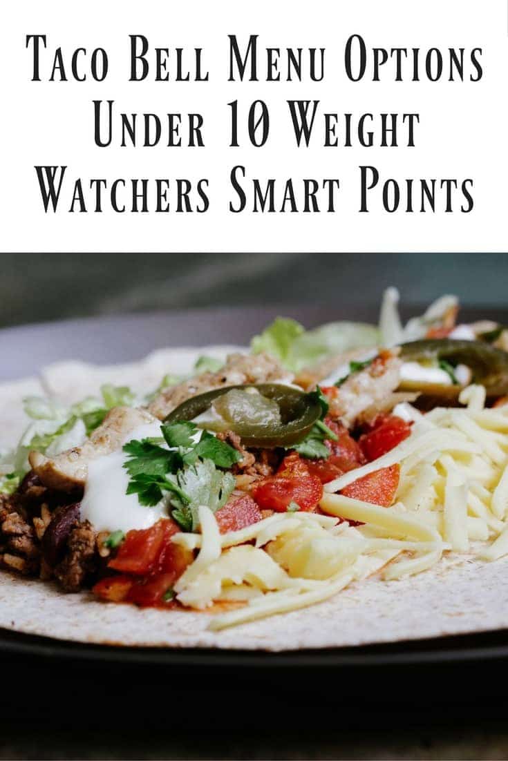 My Weight Watchers app is my best friend. To make this process quick and easy, here are the Weight Watchers Smart Points Taco Bell Menu.