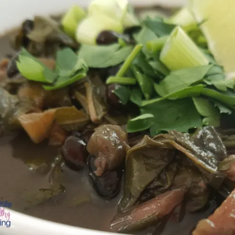 Weight Watchers Black Bean Soup is a great 2 SmartPoint meal that is delicious and easy to make! This Instant Pot Soup is ready in under 30 minutes!