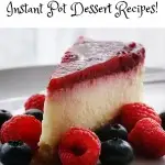 The great thing about Weight Watchers is that you can still eat all of the foods you love. Moderation is key and the Freestyle SmartPoints system helps teach us how make smart choices and balance them with our splurges. Thanks to the Instant Pot, cooking (and baking) healthy recipes is easier than ever. Here are some delicious Weight Watchers Instant Pot dessert recipes that have the points calculated for you!