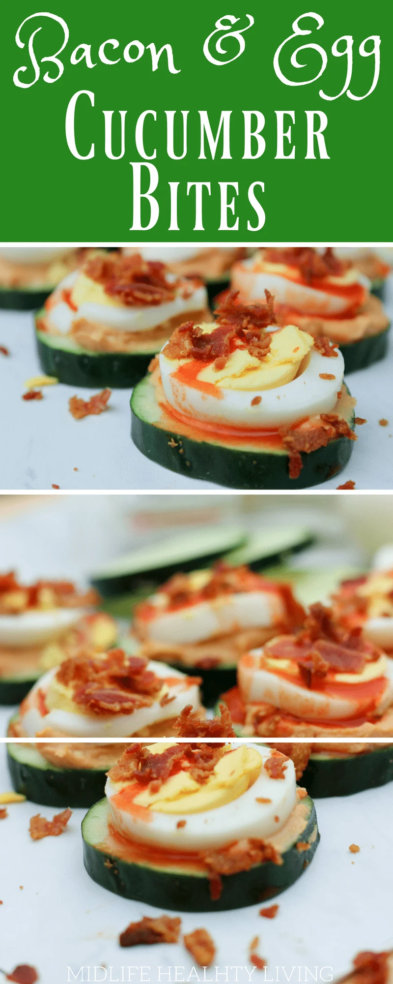 One of the best ways to eat better is to plan ahead. Luckily, these Bacon and Egg Cucumber Bites are easy to make for a big crowd or just one. They are packed full of protein and flavor. The best part is there is no cooking involved and you can prepare and serve them in less than 10 minutes. 