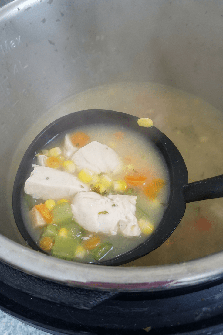 Make our Chicken Corn Chowder in the Instant Pot in under 30 minutes! A delicious and easy meal everyone loves!