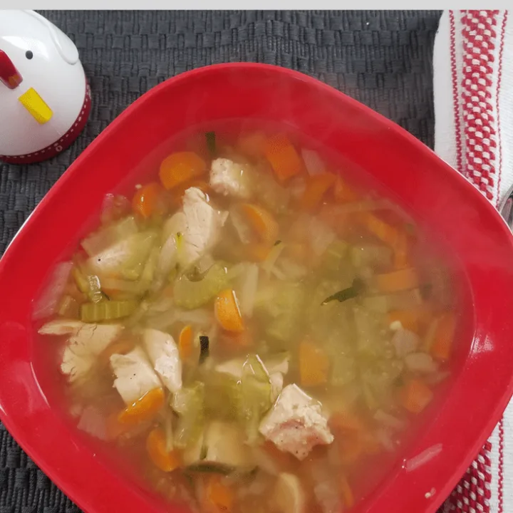 This Instant Pot Weight Watchers Chicken Zoodle Soup recipe is a great option for a delicious zero point meal that will satisfy your cravings and fit your diet!