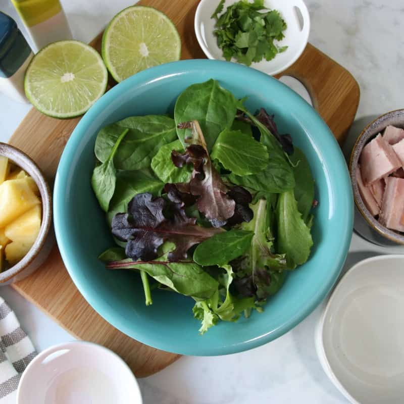This Weight Watchers Tropical Ham Salad is so simple and only takes a few minutes to make. There is only 3 Weight Watchers Freestyle Smart Points in each serving!