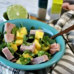 This Weight Watchers Tropical Ham Salad is so simple and only takes a few minutes to make. There is only 3 Weight Watchers Freestyle Smart Points in each serving!