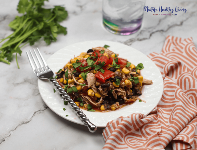 Weight Watchers Fiesta Chicken Recipe on a plate