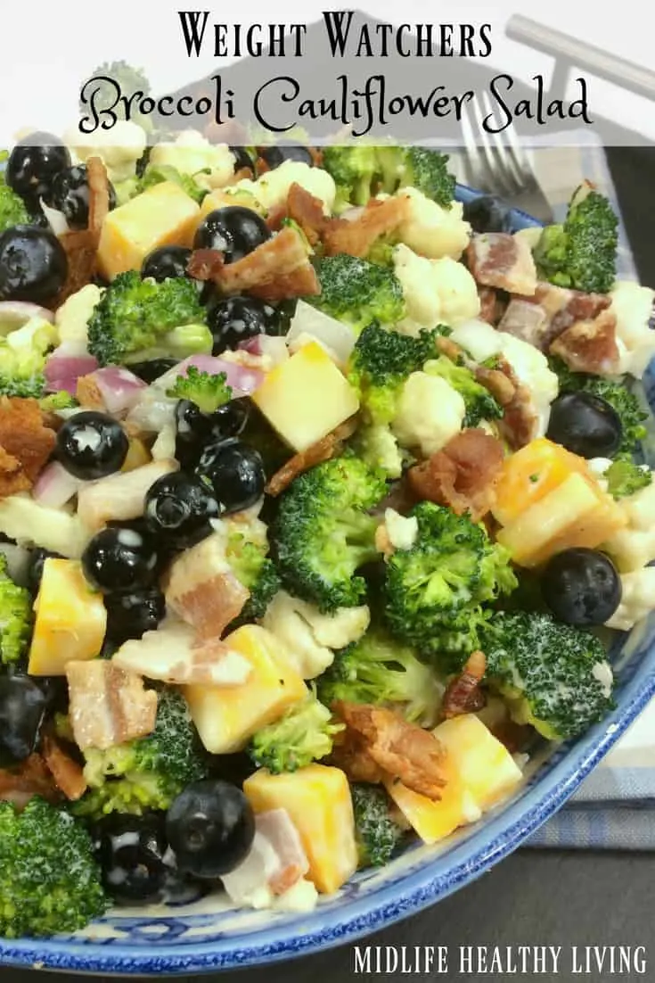 Weight Watchers Broccoli Cauliflower Salad 