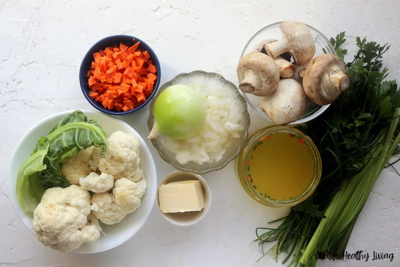 ingredients needed to make cauliflower stuffing