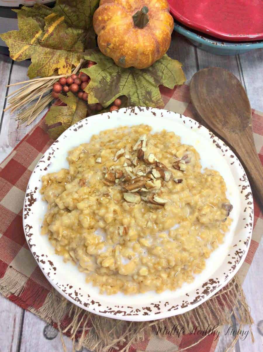 When Fall rolls around we all want something warm and hearty for breakfast, right? These Instant Pot pumpkin maple pecan steel cut oats hit the spot. They're sweet, healthy, and packed with great ingredients to keep you full and satisfied all morning long.